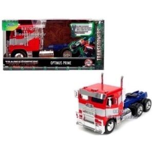 NEW Optimus Prime Transformers G1 Movie Di-Cast Marvel Jada Truck Toys Figure